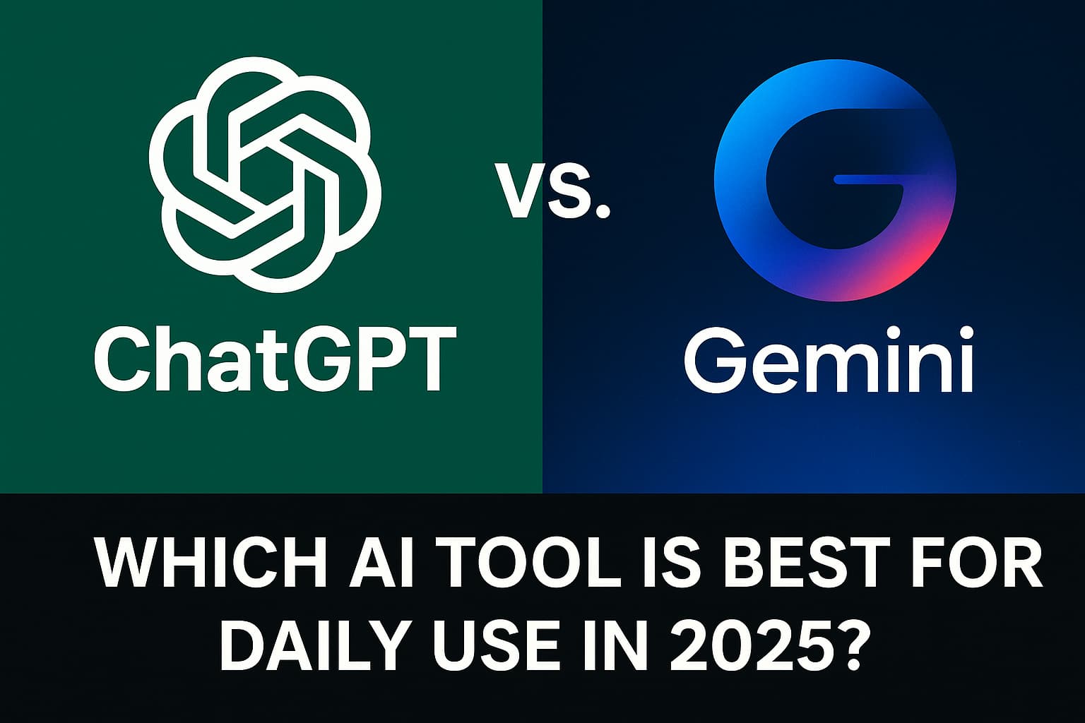 ChatGPT Vs Gemini which AI Tools Is Best For Daily use