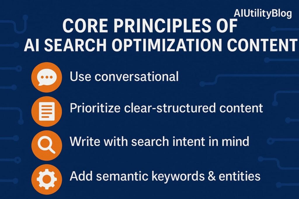 Core Principles Of AI Search Optimization Content