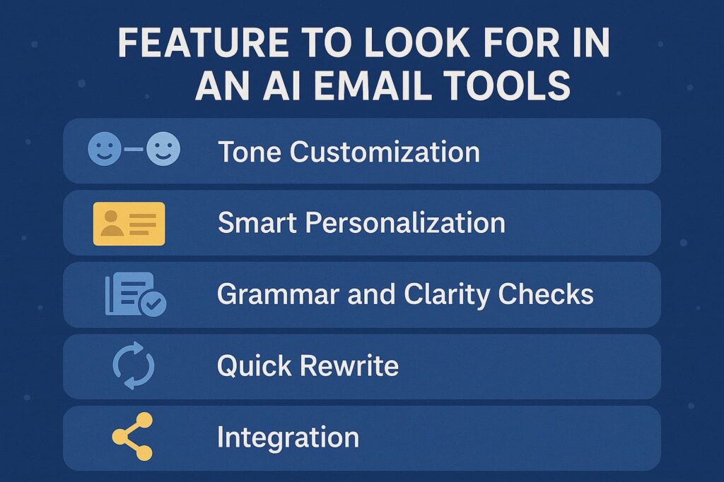 Features to Look for in an AI Email Tool