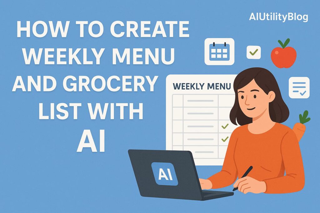 📅 How to Create Weekly Menus and Grocery Lists with AI: