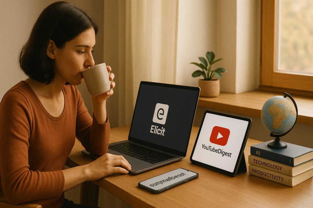 Online Research and learning AI tools for daily life