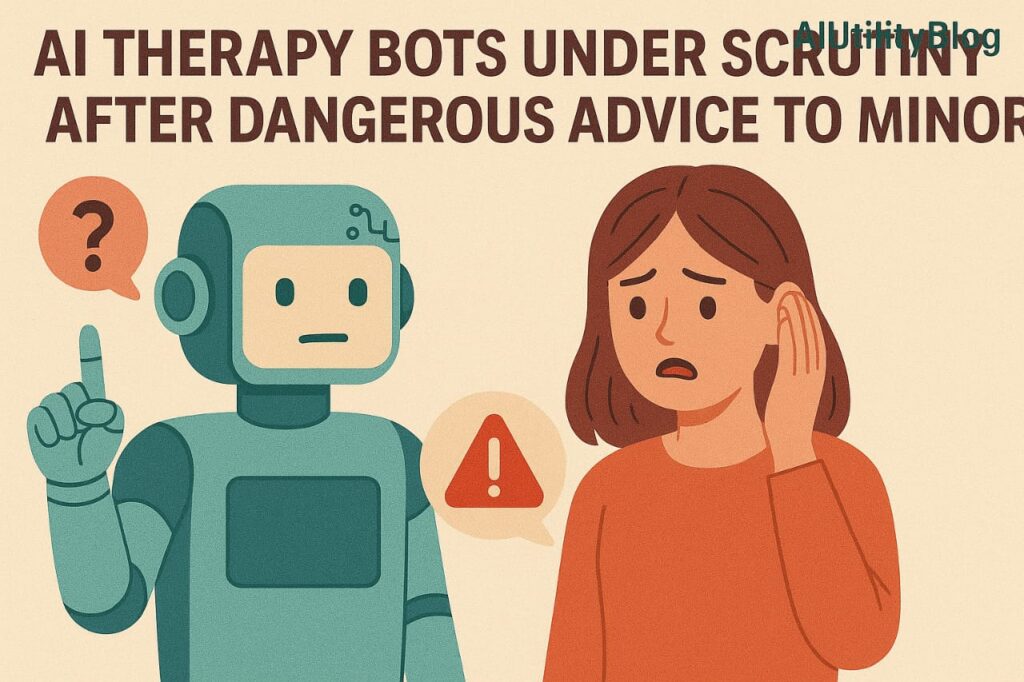AI Therapy Bots Under Scrutiny After Dangerous Advice to Minors