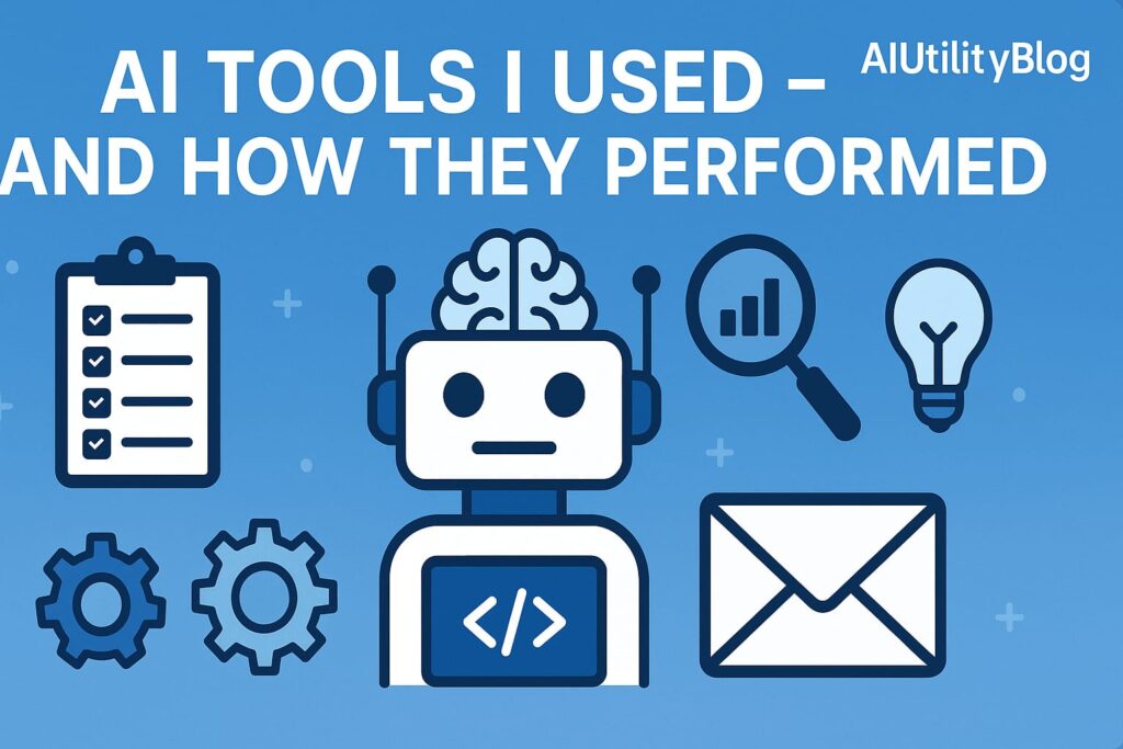 Live on AI Tools I Used — And How They Performed