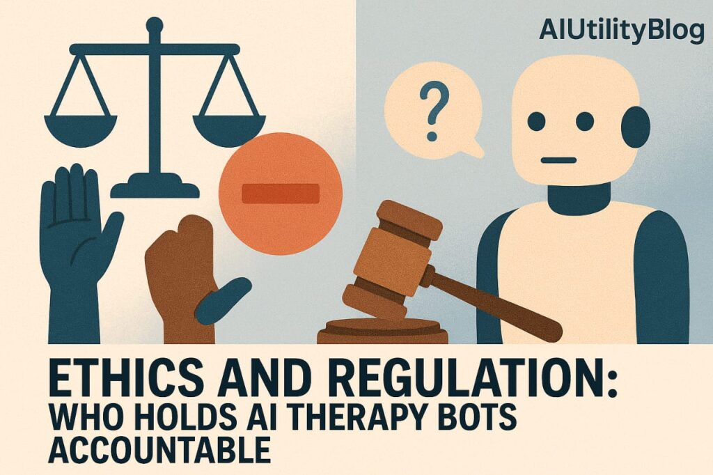 Ethivs and regulation of Therapy Bots