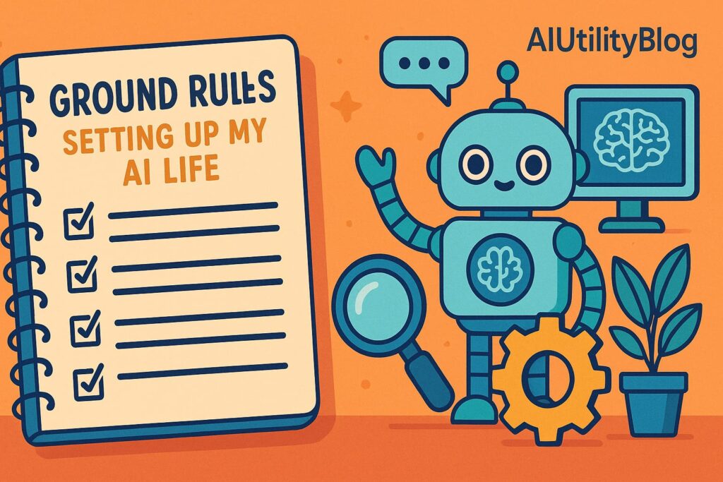 Ground Rules: Setting Up My Live on AI Tools