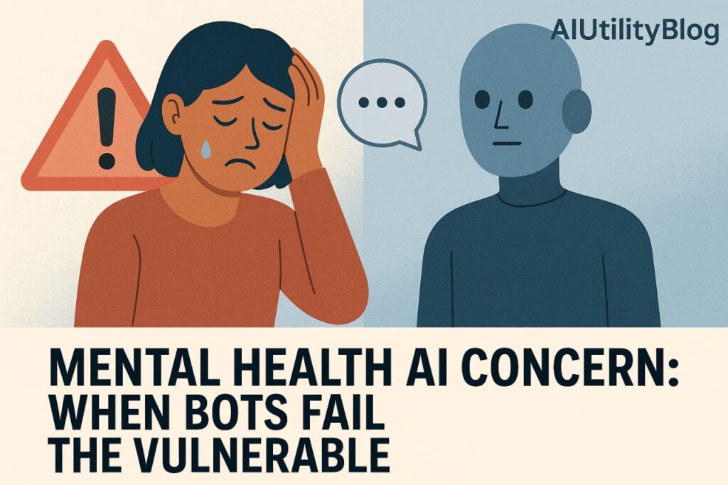 Mental Health AI Concern Therapy Bots
