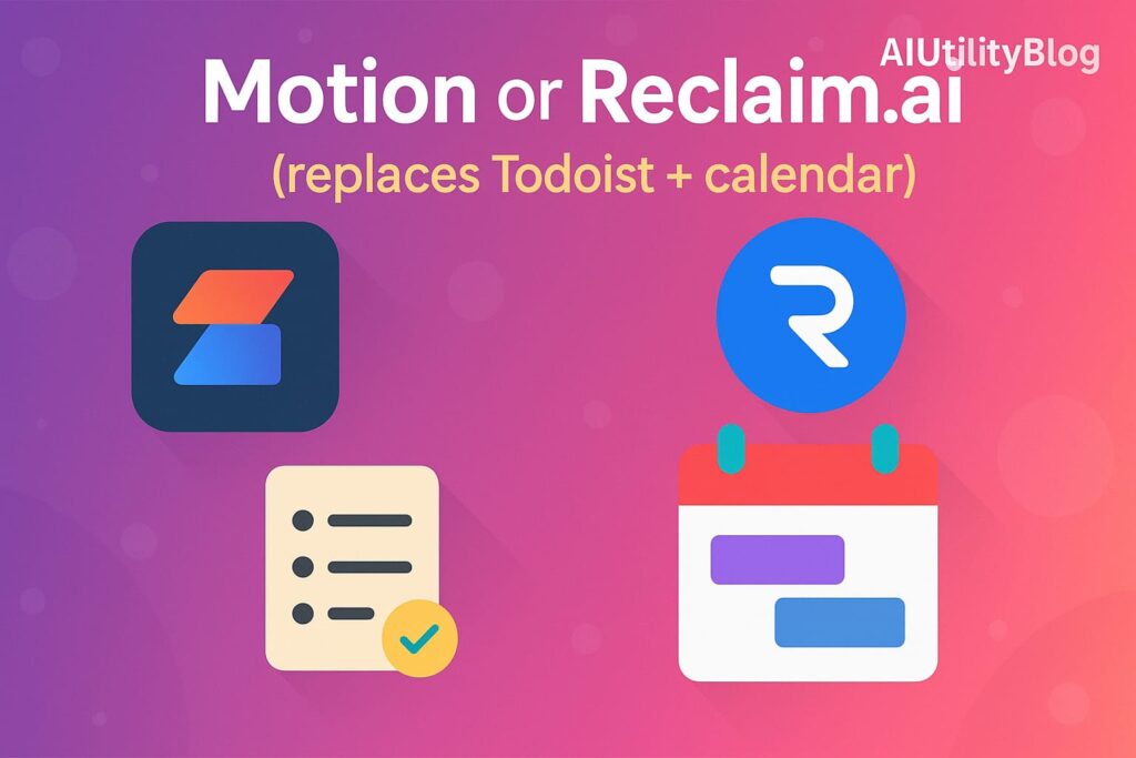 motion or reclaim. ai in productivity tool