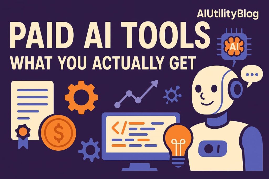 💎 Paid AI Tools – What You Actually Get