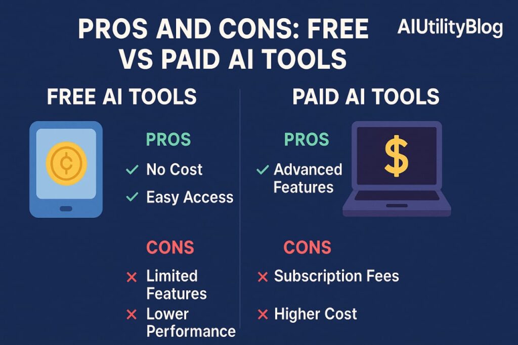 Pro and Cons: Free vs Paid AI Tools