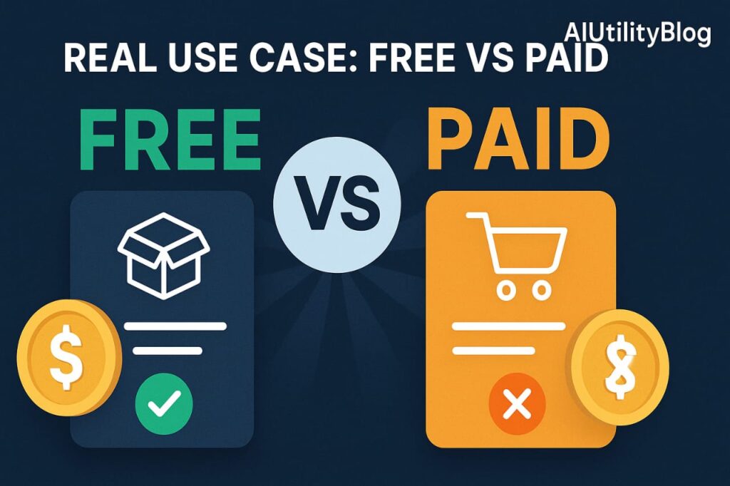 Real use Case: Free vs Paid