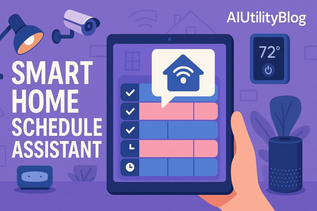 Smart Home Schedule Assistant AI Family Schedule Planner