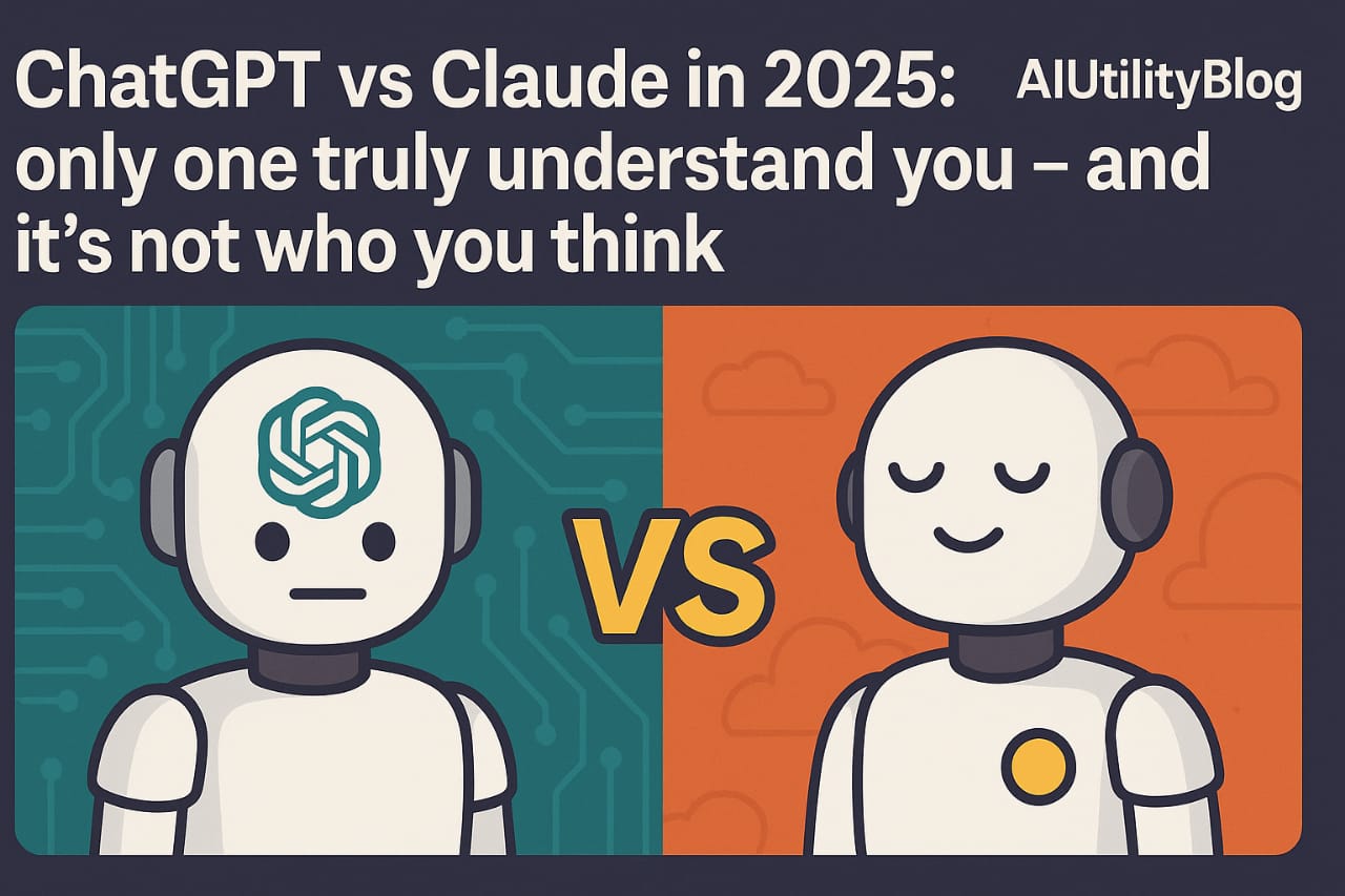 Claude vs ChatGPT in 2025: Only One Truly Understands You — And It’s Not Who You Think