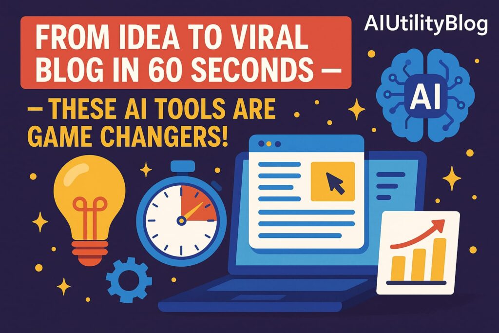 Turn Ideas Into Blog Posts Instantly with Top Best AI Blog Writing Tools