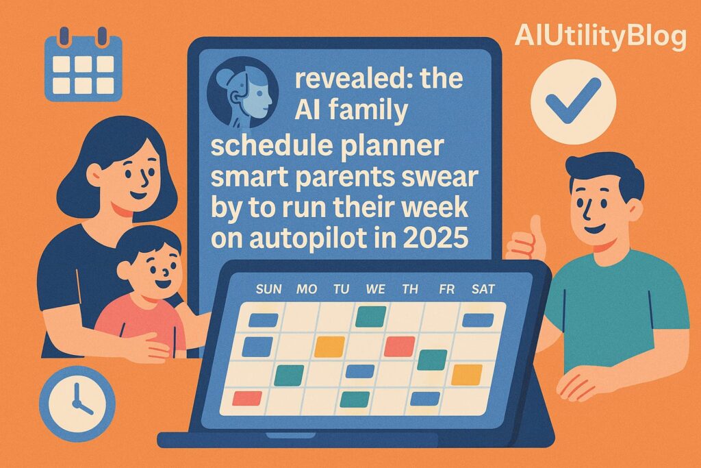 Revealed: The AI Family Schedule Planner Smart Parents Swear By to Run Their Week on Autopilot