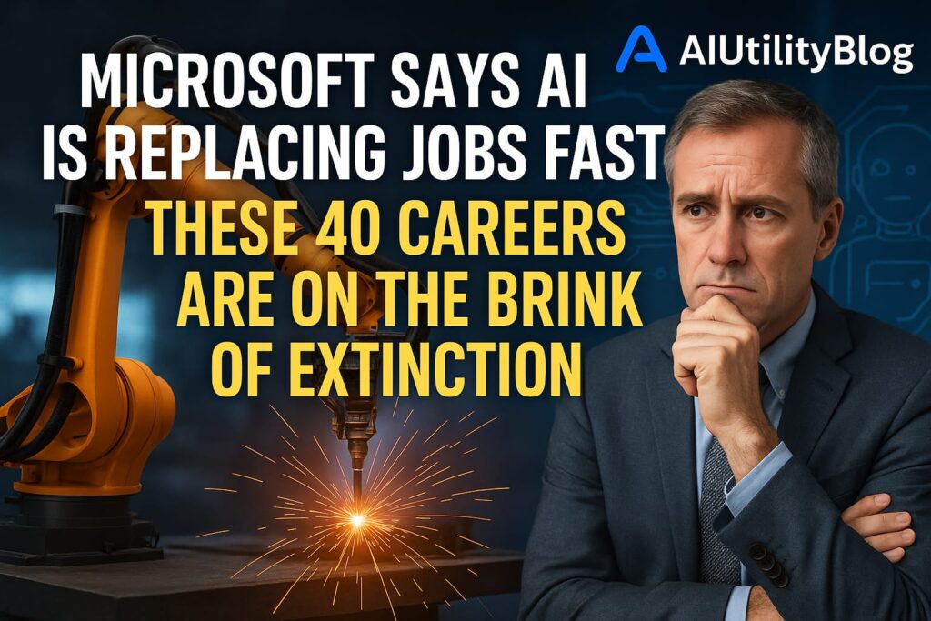 Microsoft Says AI Replacing Jobs Fast - These 40 Careers Are on the Brink of Extinction
