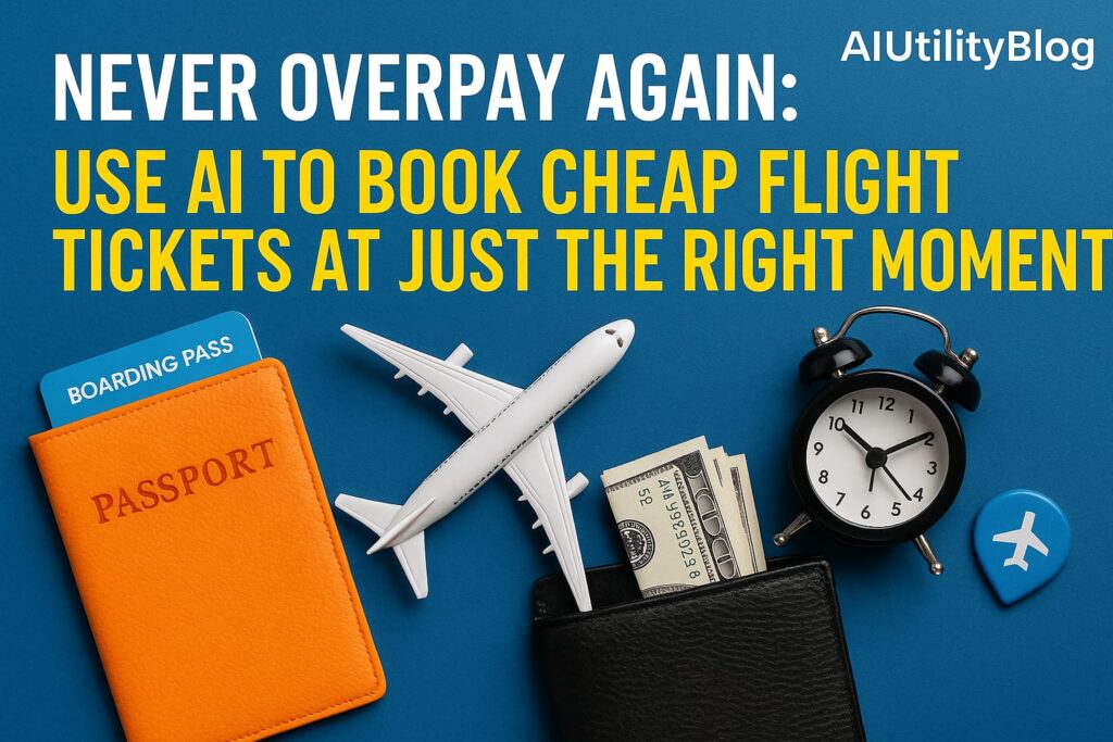 Never Overpay Again: Use AI to Book Cheap Flights Tickets at Just the Right Moment